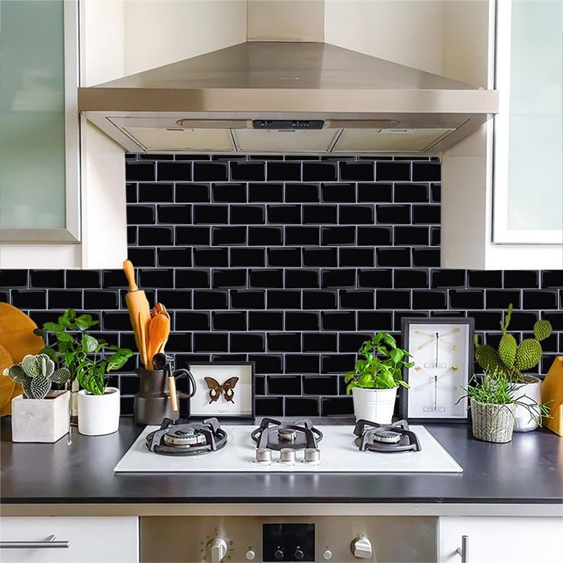 Subway Stick on Tile (Black) - Sticky Tiles™ Australia