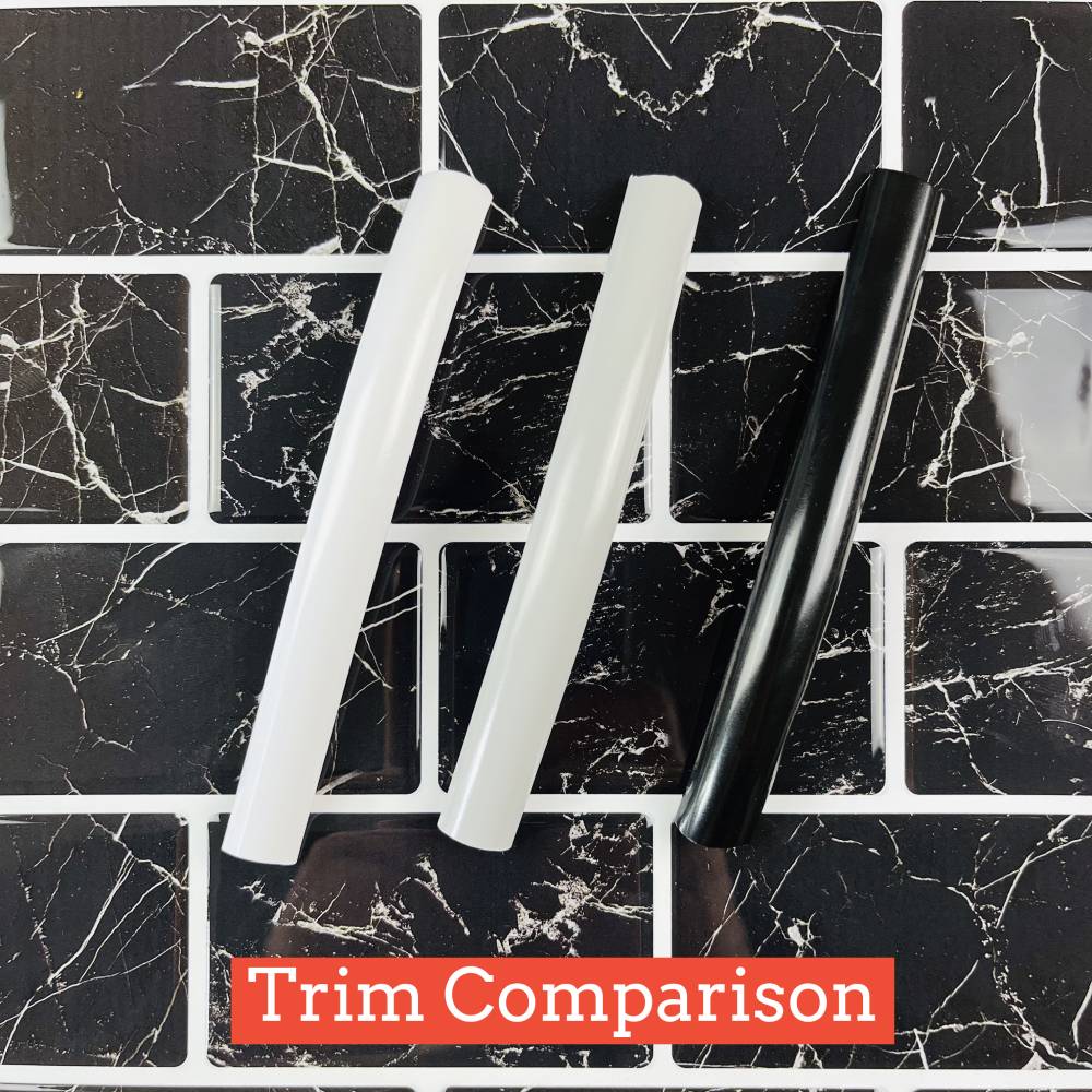 Subway Stick on Tile (Black Marble) - Sticky Tiles™ Australia