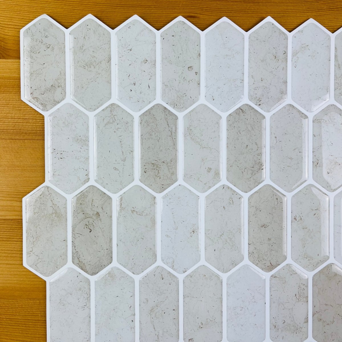 Hexagonal Stick on Tile (Beige/Sand) - Sticky Tiles™ Australia
