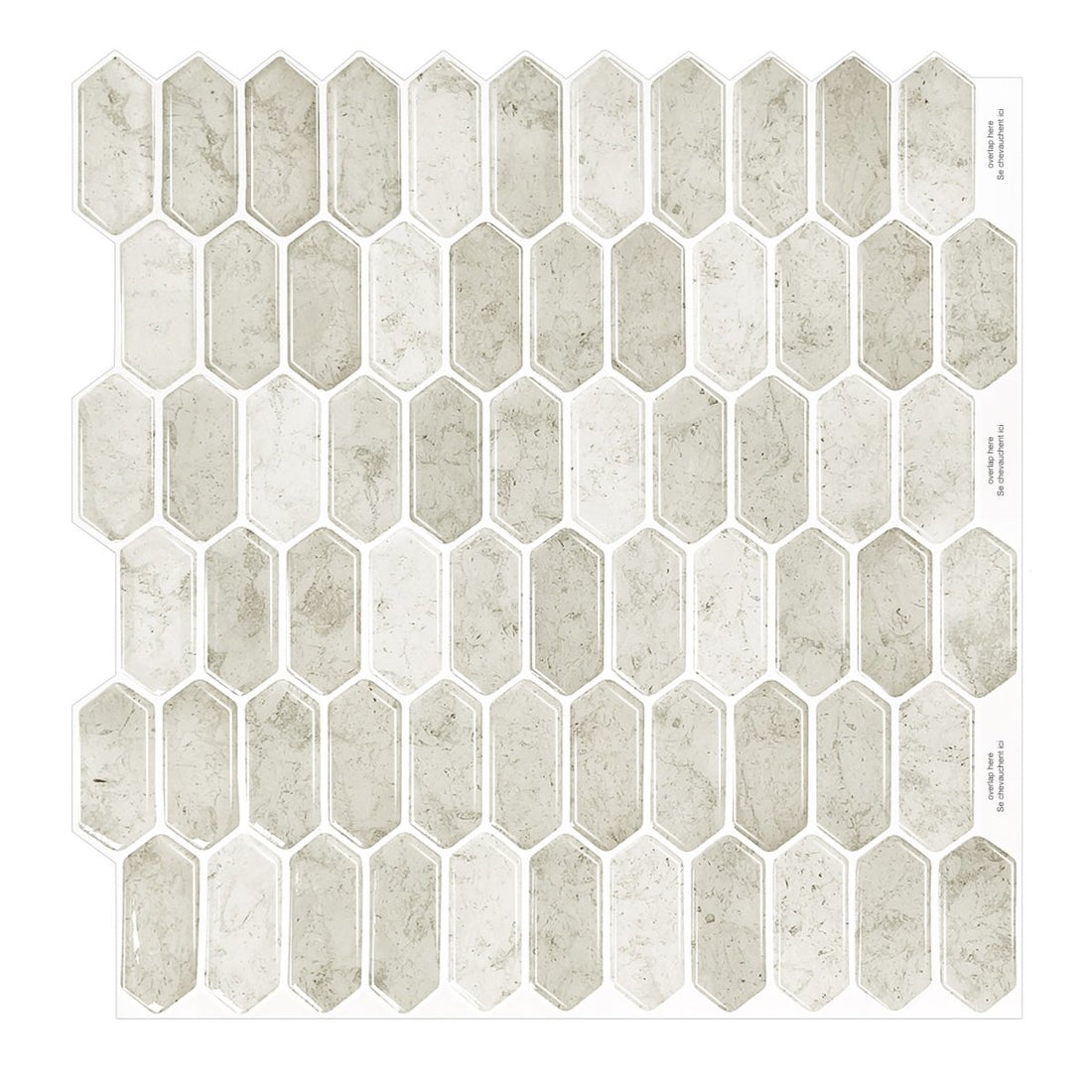 Hexagonal Stick on Tile (Beige/Sand) Sticky Tiles™ Australia