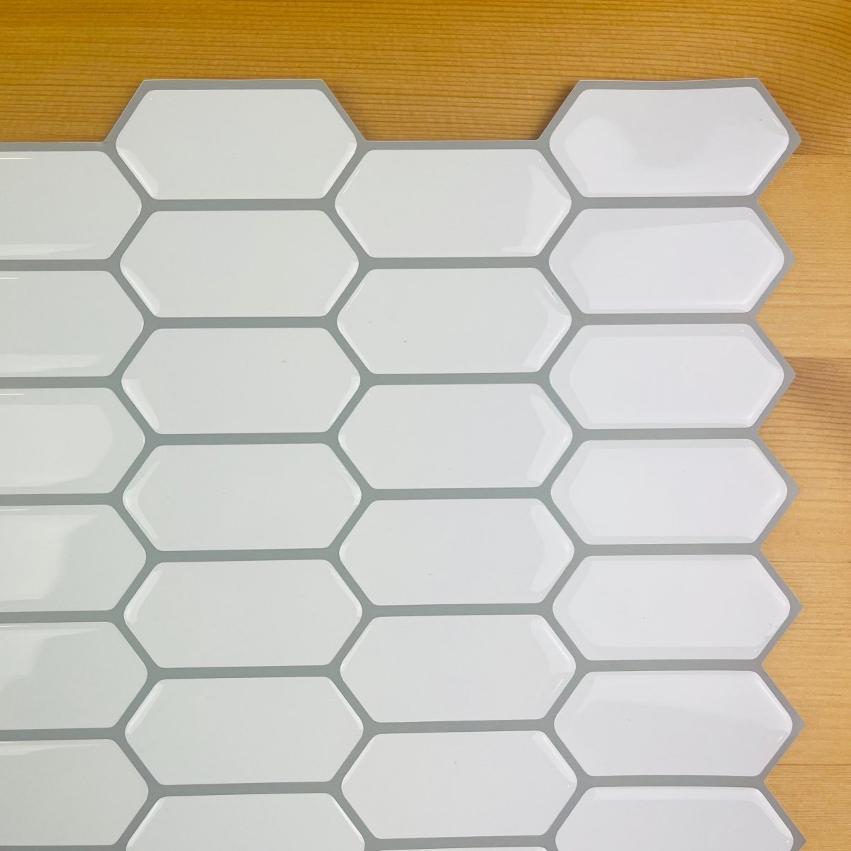 Hexagonal Stick on Tile (White) - Sticky Tiles™ Australia