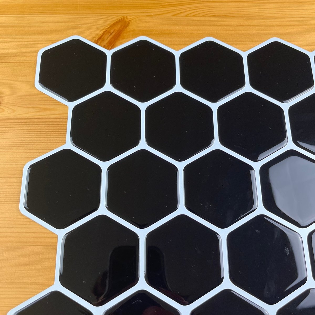 Honeycomb Stick on Tile (Black) - Sticky Tiles™ Australia