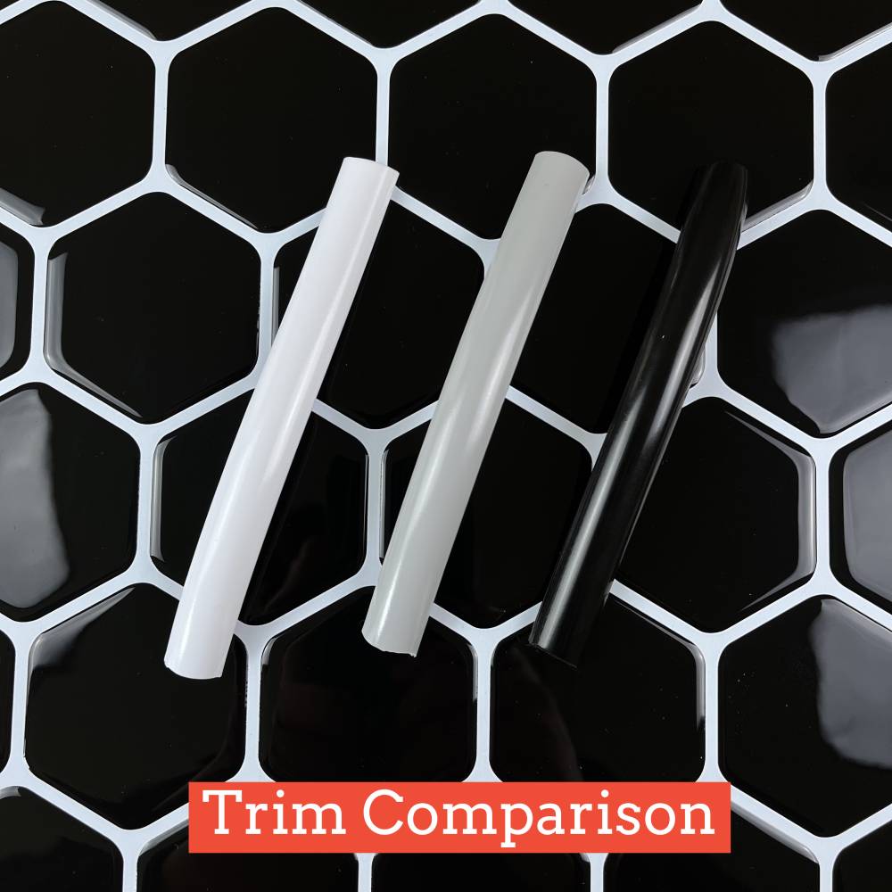 Honeycomb Stick on Tile (Black) - Sticky Tiles™ Australia