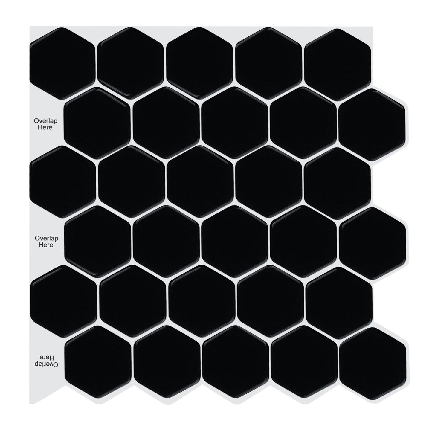 Honeycomb Stick on Tile (Black) - Sticky Tiles™ Australia