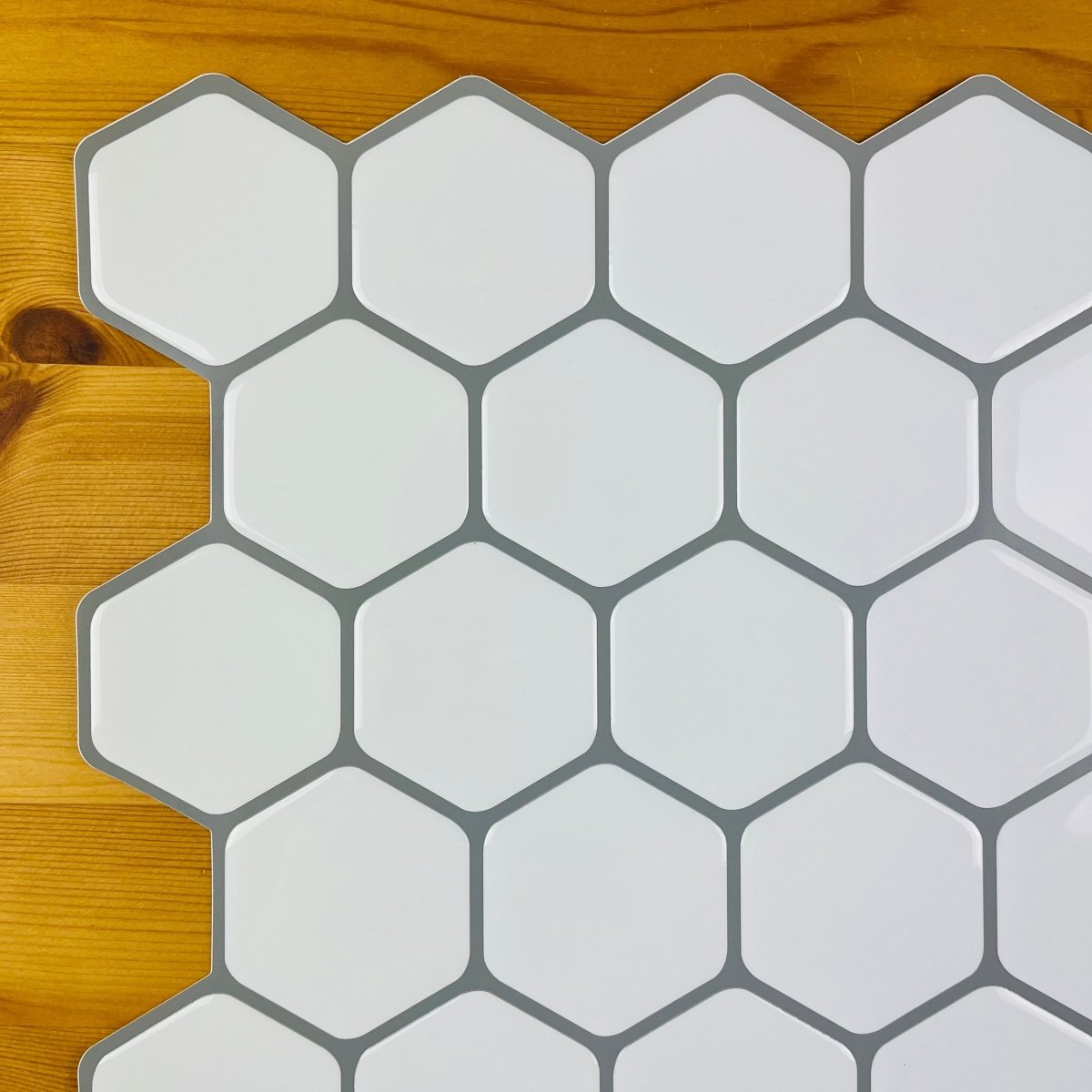 Honeycomb Stick on Tile (White) - Sticky Tiles™ Australia