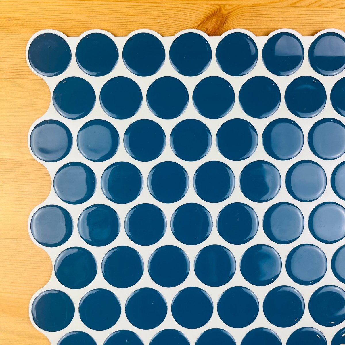 Penny Round Stick on Tile (Blue) - Sticky Tiles™ Australia