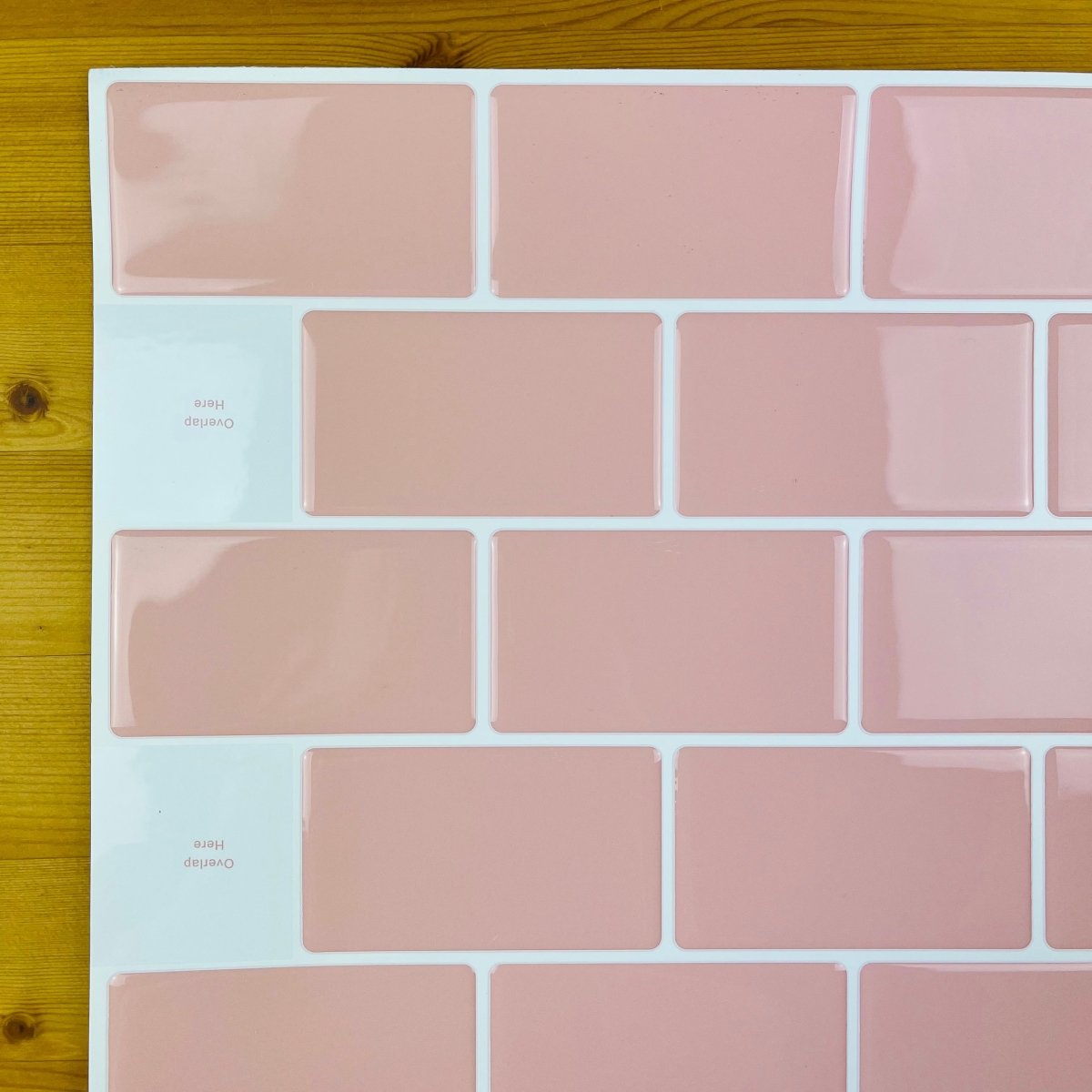 Subway Stick on Tile (Pink) - Sticky Tiles™ Australia